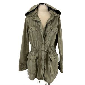 Aritzia- Talula Trooper Utility Jacket Light Green